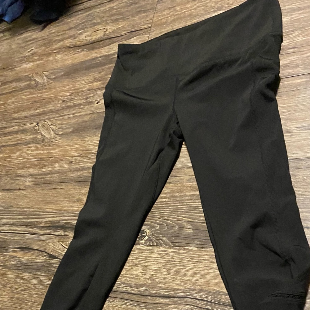 Black silky leggings size small